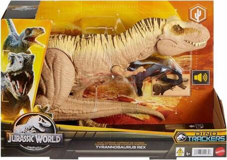 JURASSIC WORLD DINOZAUR TYRANOZAUR polowanie na T-Rexa 48cm HNT62