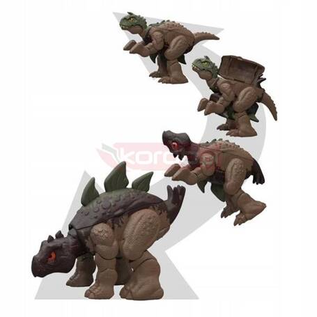 JURASSIC WORLD FIERCE CHANGERS DINOZAUR 2w1 Stegosaurus /Carnotaurus HVB19