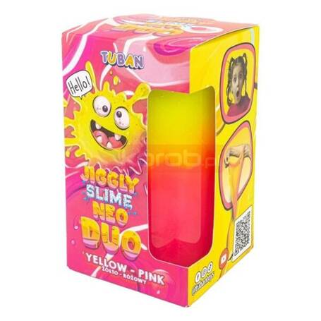 Jiggly Slime Neo Duo żółto-różowy 430g