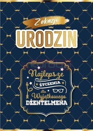 Karnet Urodziny dla niego