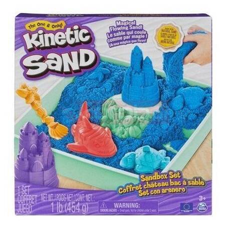 Kinetic Sand - Zestaw Piaskownica niebieski