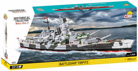 Klocki Historical Collection Battleship Tirpitz 2810 elementów