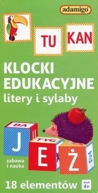 Klocki edukacyjne 18 elementów, zielone