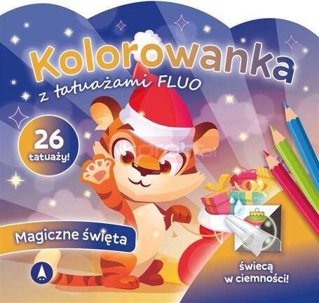 Kolorowanka z tatuażami flou Magiczne święta