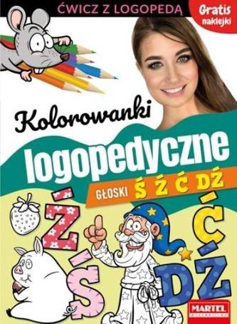 Kolorowanki logopedyczne. Głoski Ś Ź Ć Dź