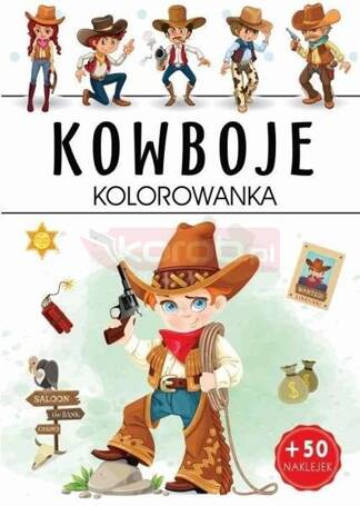 Kowboje kolorowanka