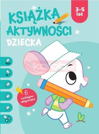 Ksiązka aktywności dziecka 3-5 lat. Niebieska