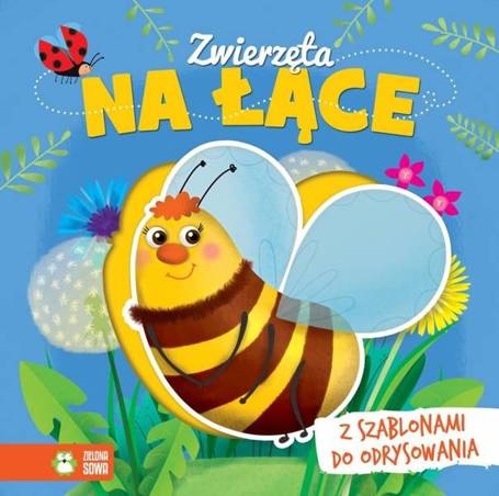 Książka z szablonem. Na łące