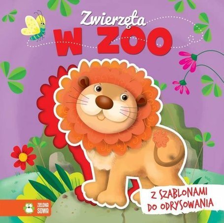 Książka z szablonem. Zwierzęta w zoo