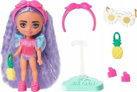 LALKA BARBIE EXTRA FLY MINI MINIS plażowy strój HPN06