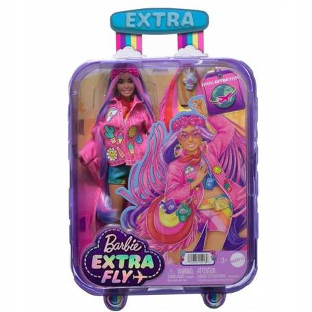 LALKA BARBIE EXTRA FLY zestaw wakacyjny HIPPIE HPB15