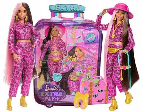 LALKA BARBIE EXTRA FLY zestaw wakacyjny SAFARI HNP86