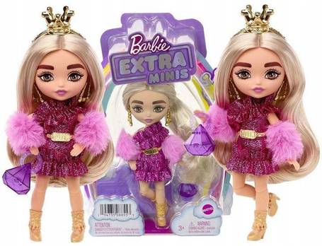 LALKA BARBIE EXTRA MINIS lalka królowa HJK67