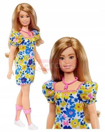 LALKA BARBIE FASHIONISTAS Down Syndrome HJT05