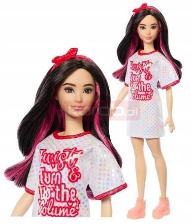 LALKA BARBIE FASHIONISTAS NR 214 HRH12 styl Twist 'n Turnlook