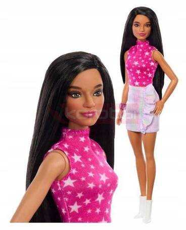 LALKA BARBIE FASHIONISTAS NR 215 HRH13 styl rockowy