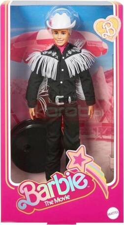 LALKA BARBIE KEN THE MOVIE filmowa Western Outfit HRF30