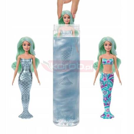 LALKA BARBIE KOLOROWA NIESPODZIANKA SYRENKA Color Reveal DREAM MERMAIDS HRK12