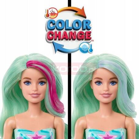 LALKA BARBIE KOLOROWA NIESPODZIANKA SYRENKA Color Reveal DREAM MERMAIDS HRK12