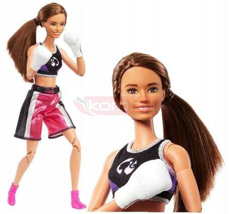 LALKA BARBIE MADE TO MOVE sportowiec BOKSERKA HRG40