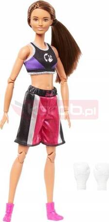 LALKA BARBIE MADE TO MOVE sportowiec BOKSERKA HRG40