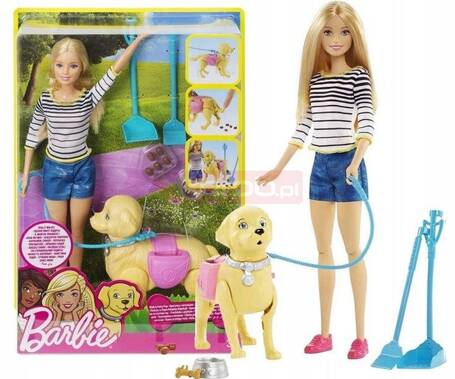 LALKA BARBIE SPACER Z PIESKIEM CZYSCIOSZKIEM DWJ68