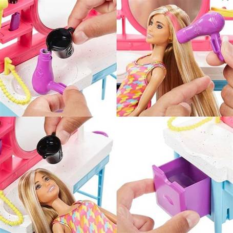 LALKA BARBIE Totally Hair SALON FRYZJERSKI z lalką HKV00