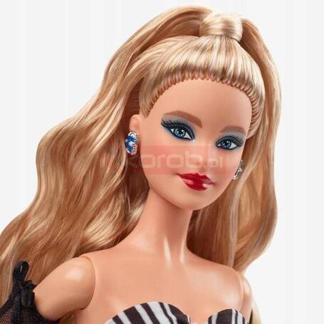 LALKA BARBIE kolekcjonerska 65th Anniversary Doll With Blonde Hair HRM58