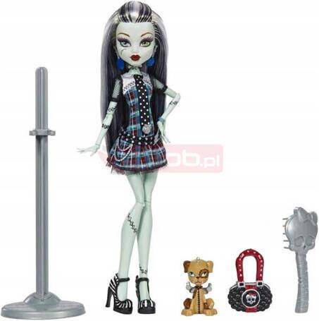 LALKA MONSTER HIGH CREEPRODUCTION Frankie Stein + zwierzątko piesek Watzit HGC31