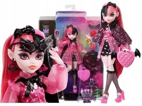 LALKA MONSTER HIGH DRACULAURA + akcesoria HHK51