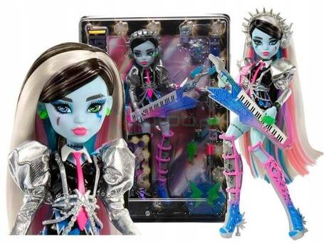 LALKA MONSTER HIGH FRANKIE STEIN Elektryzujący styl, lalka + akcesoria HNF84