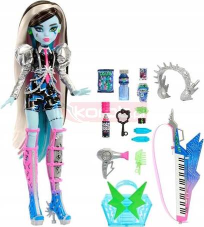 LALKA MONSTER HIGH FRANKIE STEIN Elektryzujący styl, lalka + akcesoria HNF84