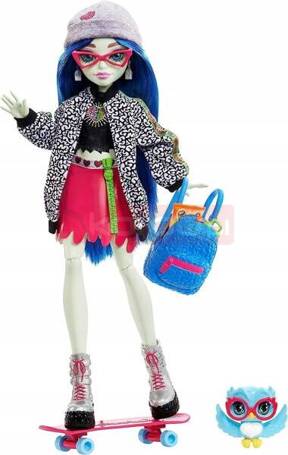 LALKA MONSTER HIGH GHOULIA YELPS + akcesoria HHK58