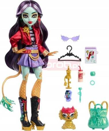 LALKA MONSTER HIGH JINAFIRE LONG lalka smok z pieskiem Cloudy „Yun Yun” HYV58