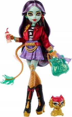 LALKA MONSTER HIGH JINAFIRE LONG lalka smok z pieskiem Cloudy „Yun Yun” HYV58