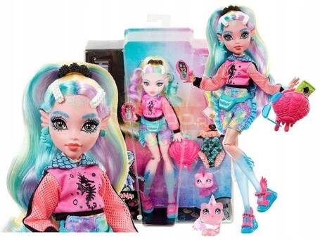 LALKA MONSTER HIGH LAGOONA BLUE + akcesoria HHK55