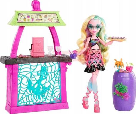 LALKA MONSTER HIGH Lagoona Blue zestaw Scare-adise Island Snack Shack HRP70