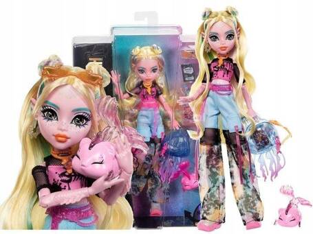 LALKA MONSTER HIGH Lagoona Blue + zwierzątko rybka Neptuna HXH75