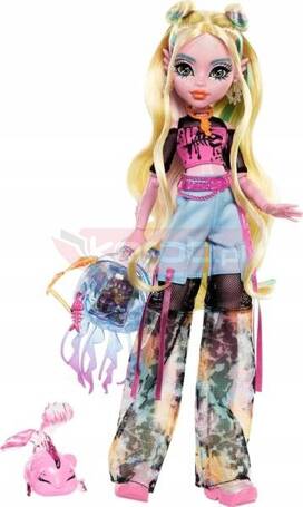 LALKA MONSTER HIGH Lagoona Blue + zwierzątko rybka Neptuna HXH75