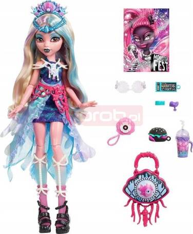 LALKA MONSTER HIGH MONSTER FEST FESTIWALOWE STYLIZACJE Lagoona Blue HXH82