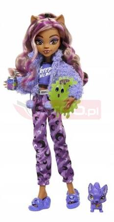 LALKA MONSTER HIGH PIDŻAMA PARTY Clawdeen Wolf HKY HKY67