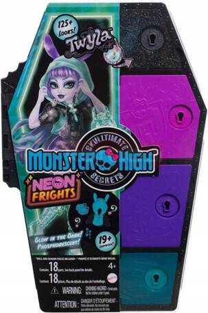 LALKA MONSTER HIGH STRASZYSEKRETY Twyla seria neonowa HNF82