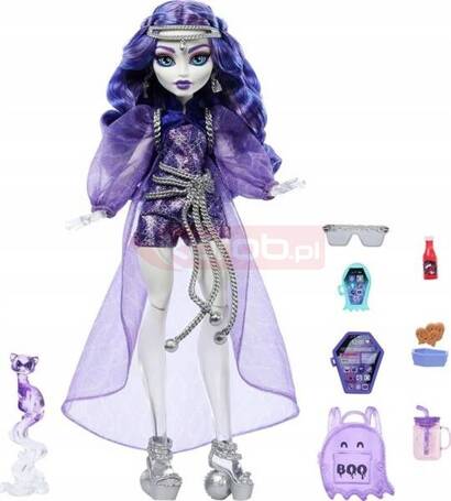 LALKA MONSTER HIGH Spectra Vondergeist + zwierzątko fretka Rhuen HXH77