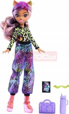 LALKA MONSTER HIGH WYSPA STRASZY-RAJ Clawdeen Wolf w kostiumie kąpielowym HRP67