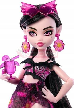 LALKA MONSTER HIGH WYSPA STRASZY-RAJ Draculaura w kostiumie kąpielowym HRP66