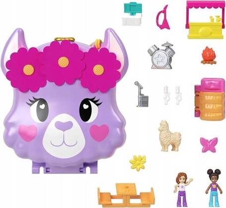 LALKA POLLY POCKET BIWAKOWA LAMA zestaw do zabawy HKV33