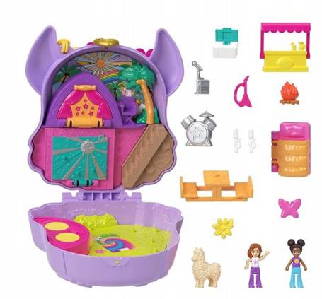 LALKA POLLY POCKET BIWAKOWA LAMA zestaw do zabawy HKV33