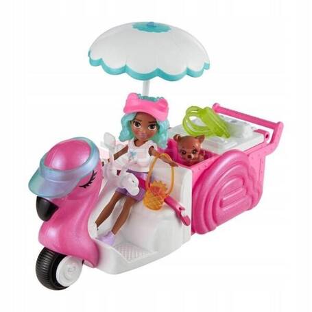 LALKA POLLY POCKET FLAMING WÓZEK zestaw do zabawy dla dzieci +4 lata HWP24