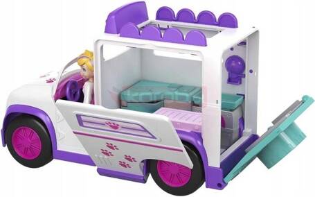 LALKA POLLY POCKET MOBILNY WETERYNARZ KARETKA zestaw do zabawy GFR04