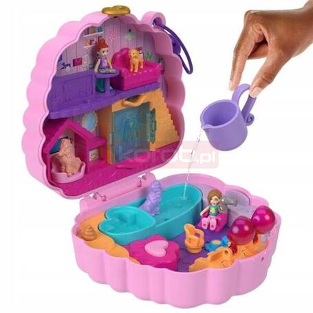 LALKA POLLY POCKET SALONIK PIĘKNOŚCI PIESKA PUDELKA zestaw zabawy HKV35